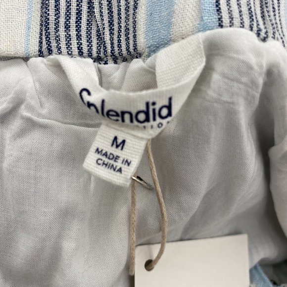 Splendid NWT Sea Stripe Jumpsuit Convertible Side Tie Pockets Wide Leg Small New - Picture 7 of 9